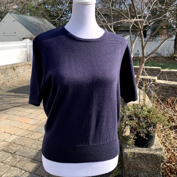 Casual Corner Sweaters - Navy Oversized Roomy Sweater